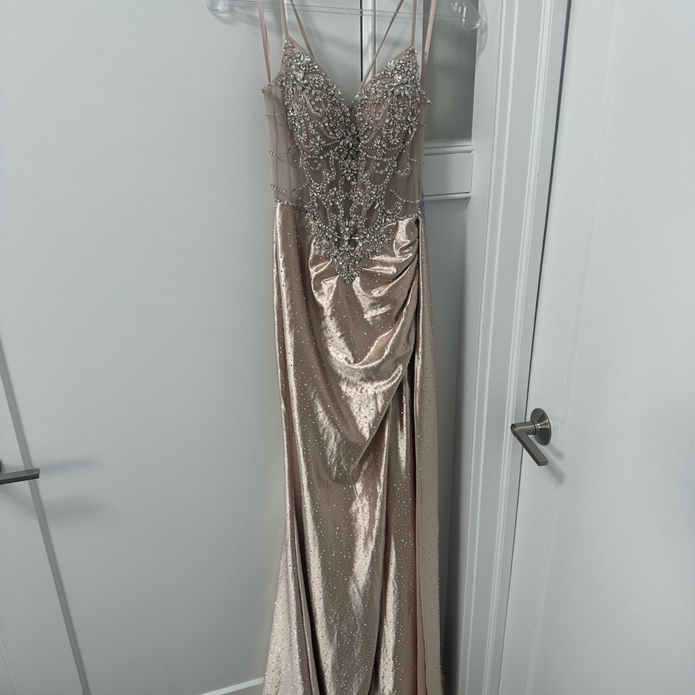 Elegant Beaded Evening Gown
